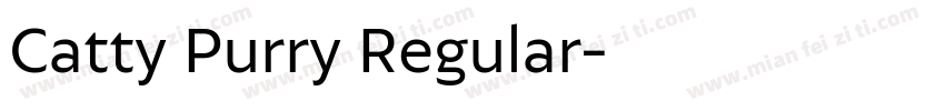 Catty Purry Regular字体转换